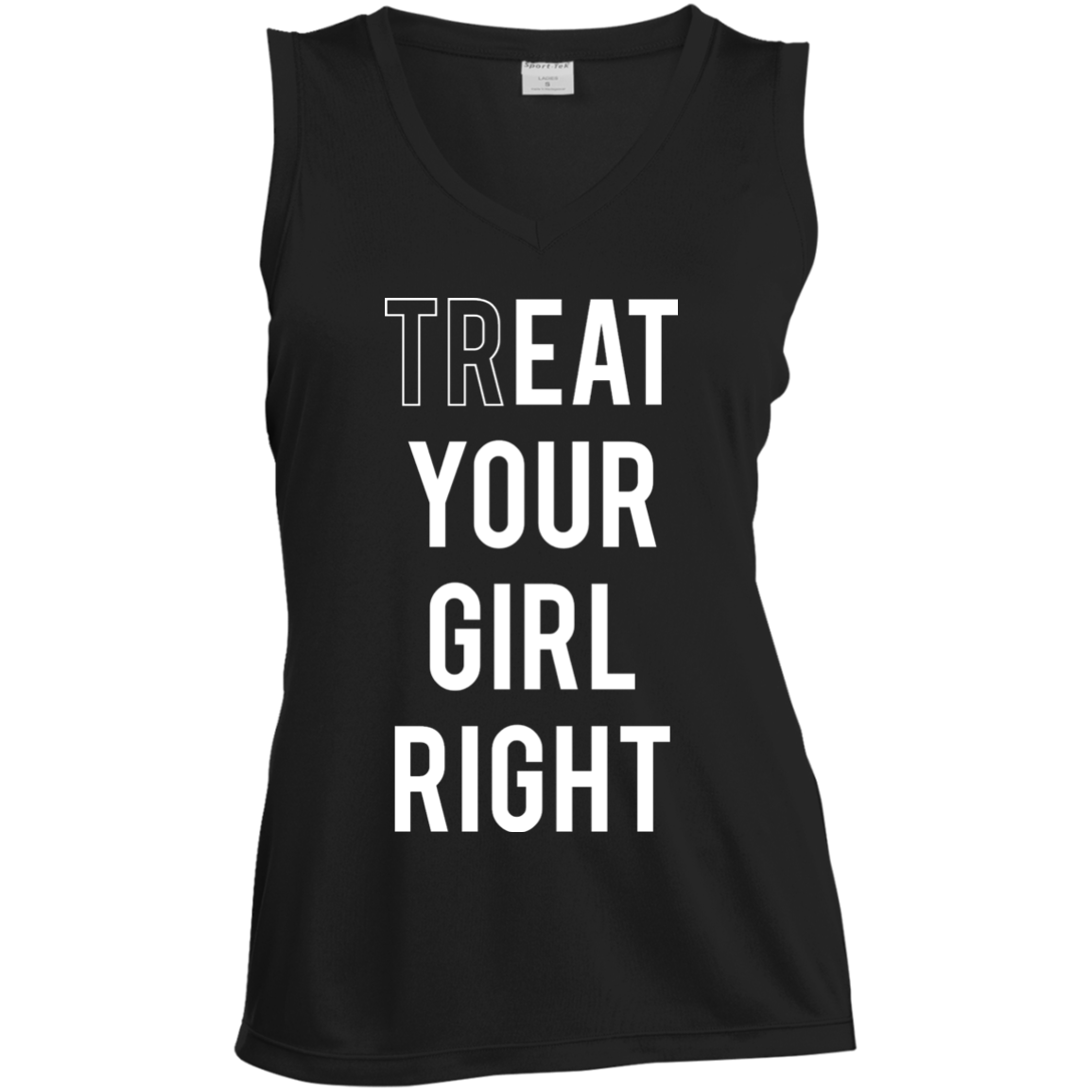 black sleeveless funny quoted tshirt for girls/women/lesbian