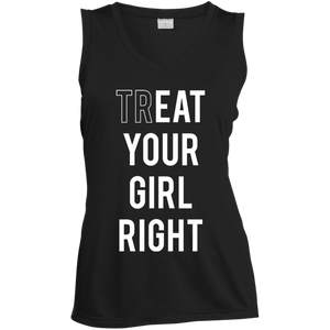 black sleeveless funny quoted tshirt for girls/women/lesbian