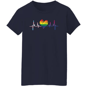 Heartbeat design shirt