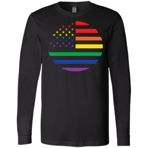 Circular Rainbow Flag Gay Pride Shirt long sleeves