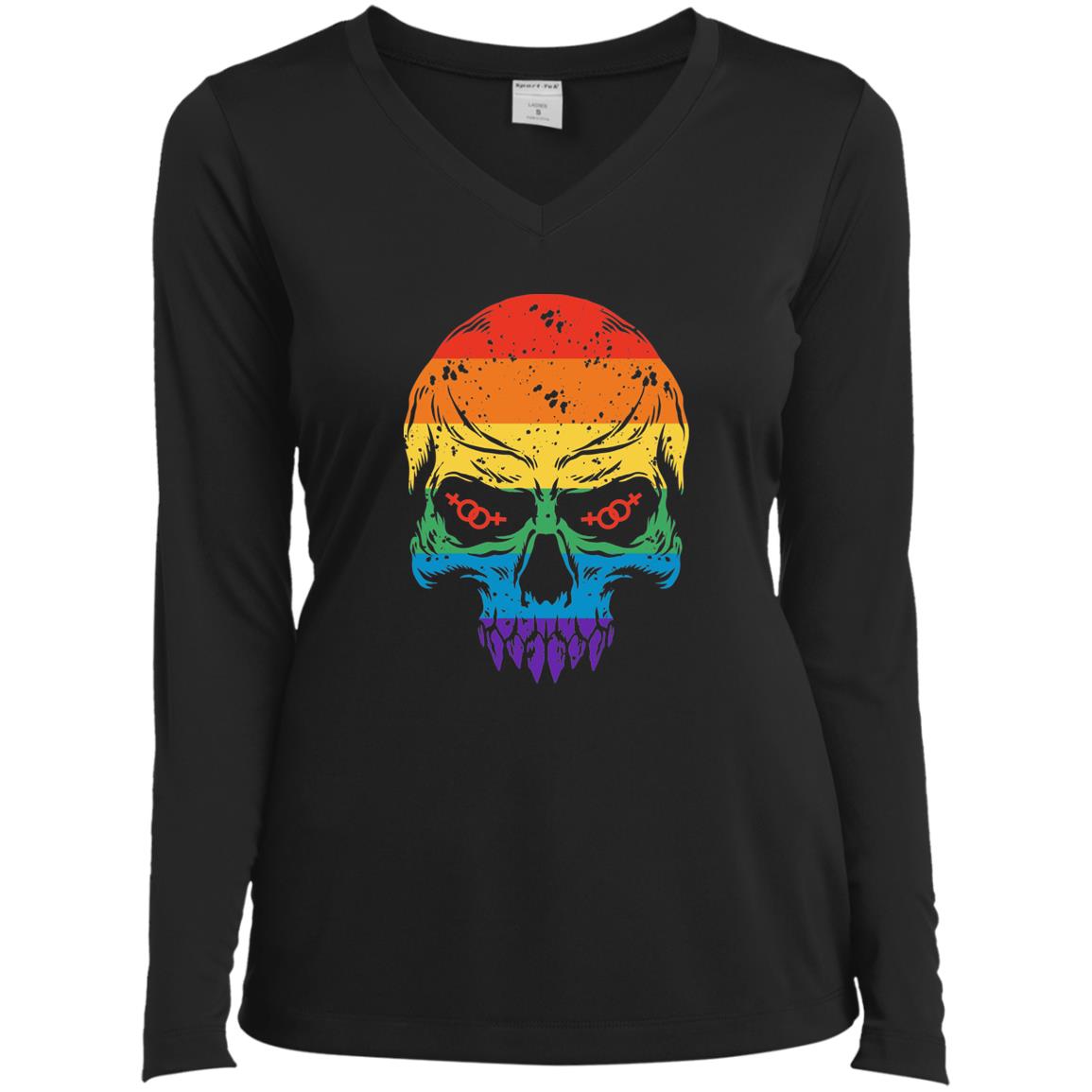 Rainbow Skull Halloween Shirt & Hoodie