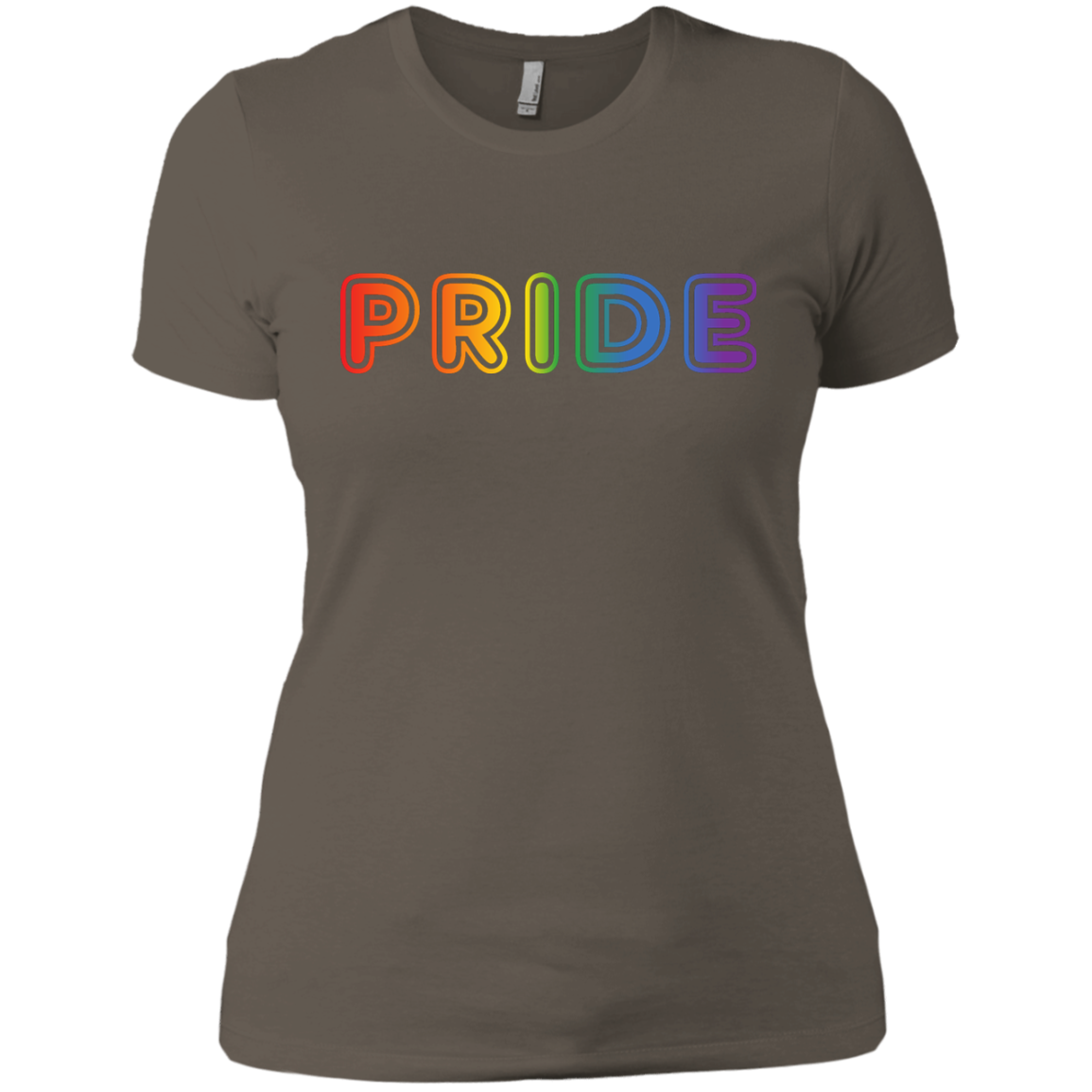 PRIDE Text in Rainbow Color Written Shirt