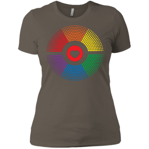 LGBT Pride Vibe Shirt for women Gay pride rainbow circle tshirt for women