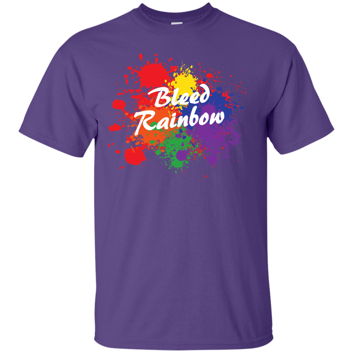 Bleed Rainbow LGBT T Shirt