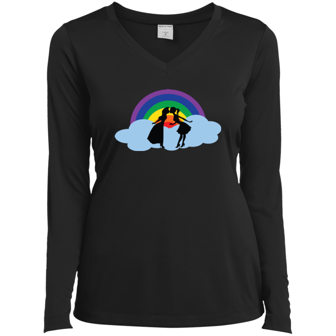 Two Girl Kissing Lesbian Couple Shirt