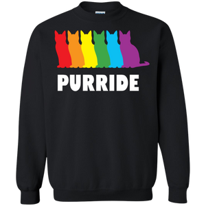 PURRIDE....Pride black long sleeves sweatshirt for men & women | pet lover sweatshirt