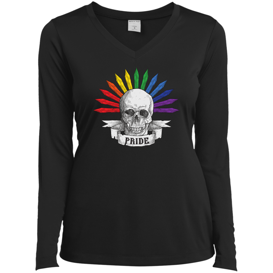 Gay Pride Halloween Skull Shirt