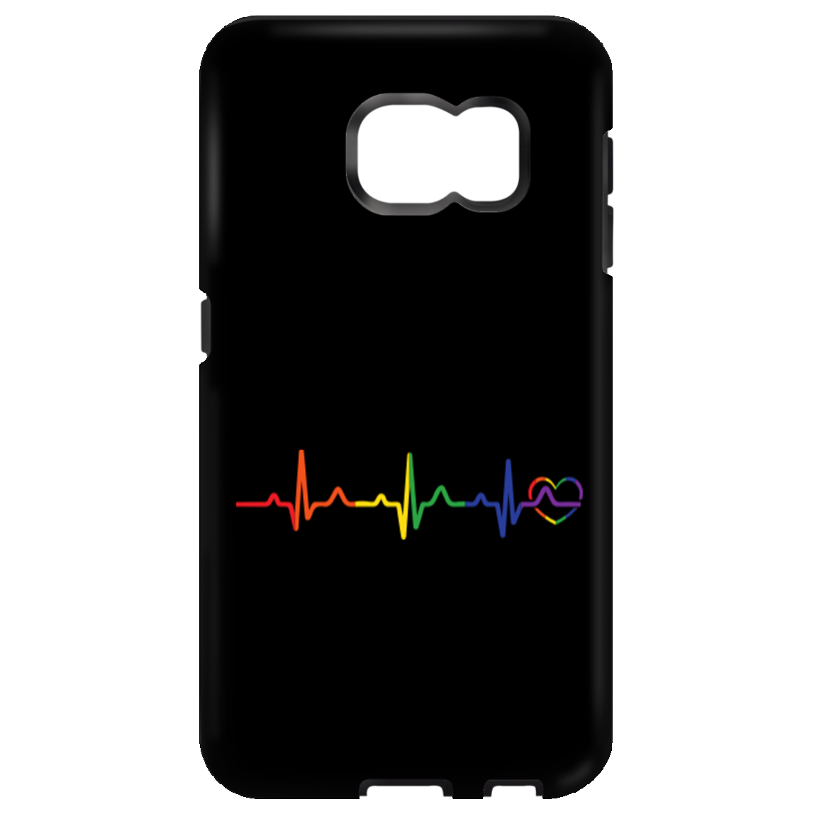 Rainbow Heartbeat Phone Case