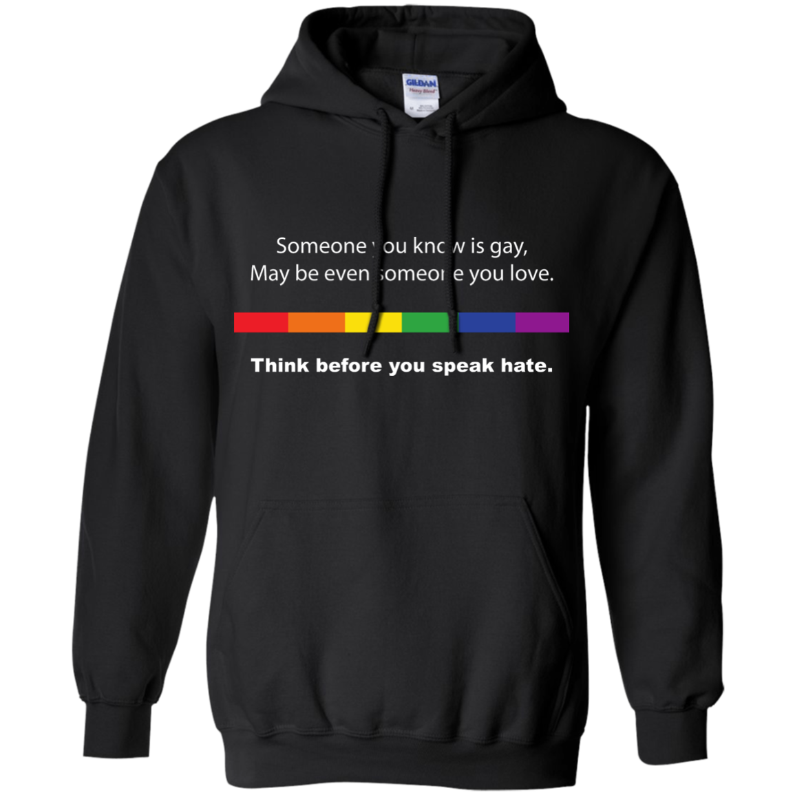 Powerful Gay Pride black  hoodie Ever for men & women