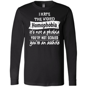 Anti Homophobia LGBT full sleeves black Shirt Gay pride ultra cotton tshirt for men