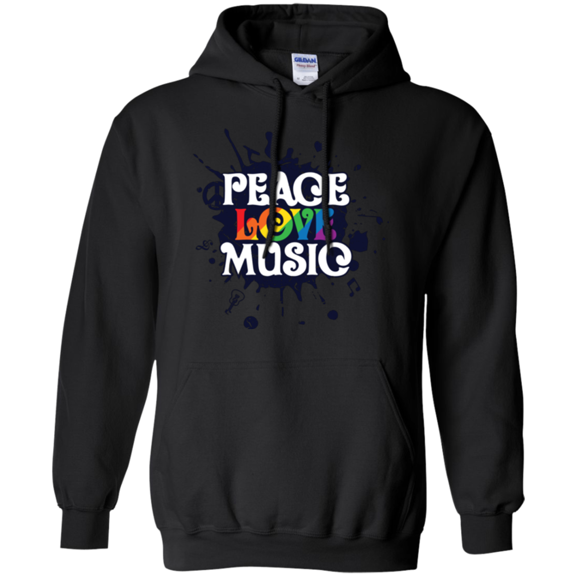 "Peace, Love, Music" T Shirt