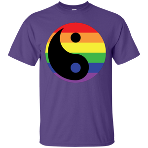 Rainbow Yin Yang Gay Pride Shirt LGBT Pride purple mens shirt