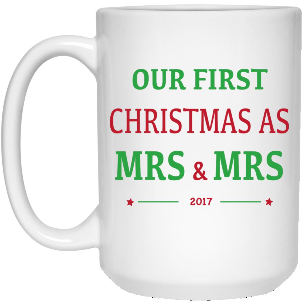 Mrs & Mrs First Christmas Mug