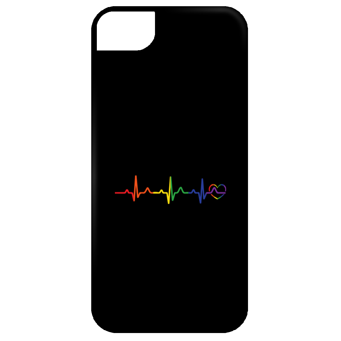 Rainbow Heartbeat Phone Case