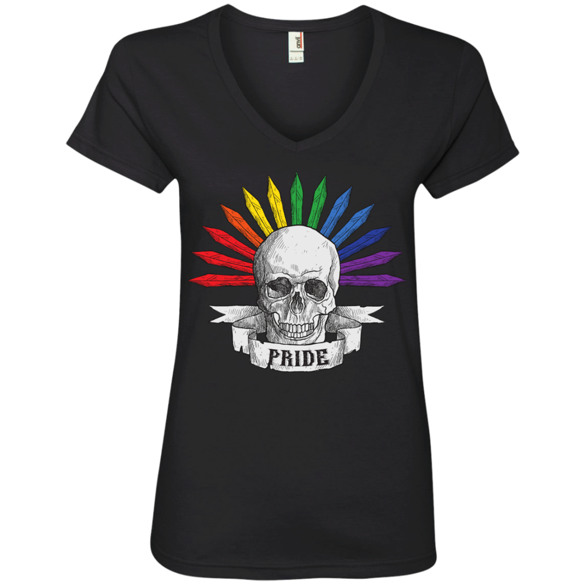 Gay Pride Halloween Skull Shirt