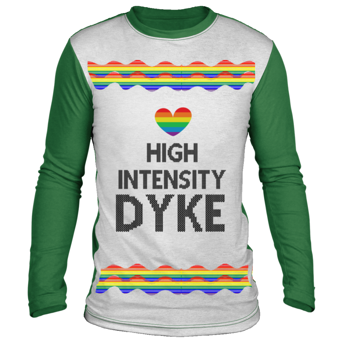 High Intensity Dyke Ugly Christmas Sweater