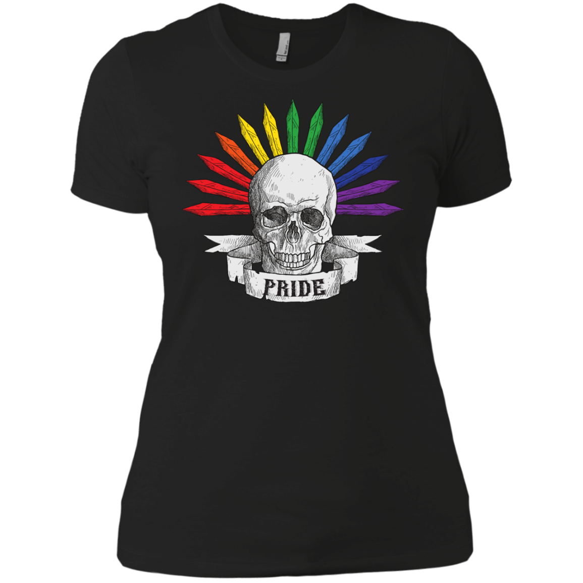 Gay Pride Halloween Skull Shirt