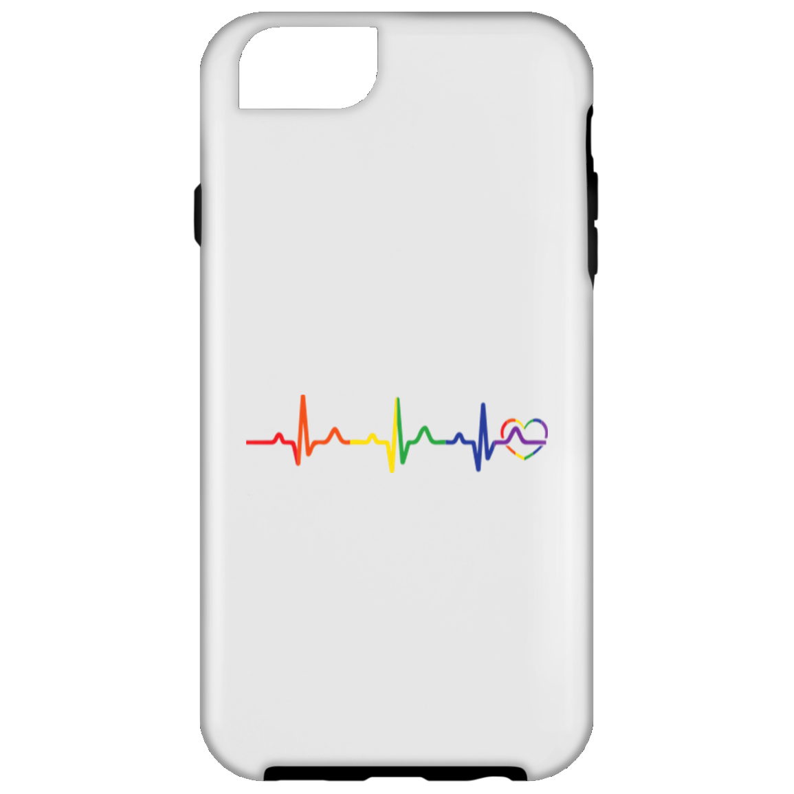 Rainbow Heartbeat Phone Case