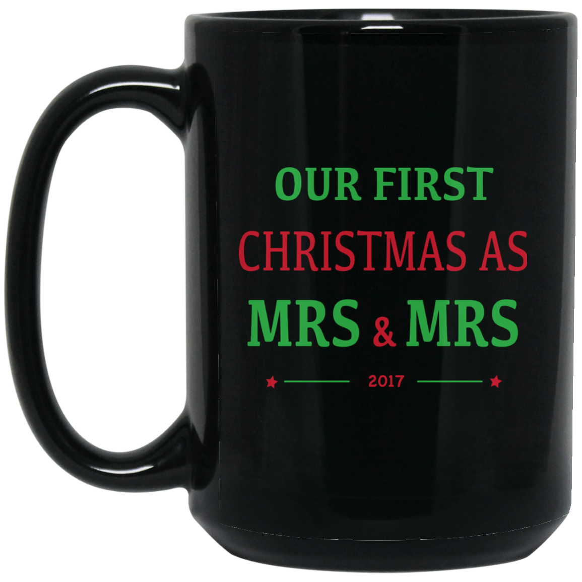 Mrs & Mrs First Christmas Mug