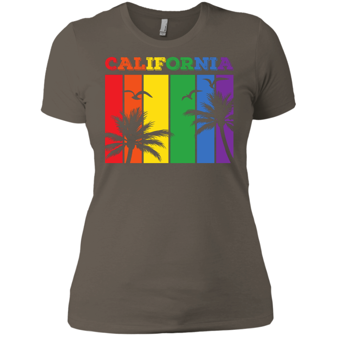 California Rainbow Strips Pride T-Shirts & Shirt