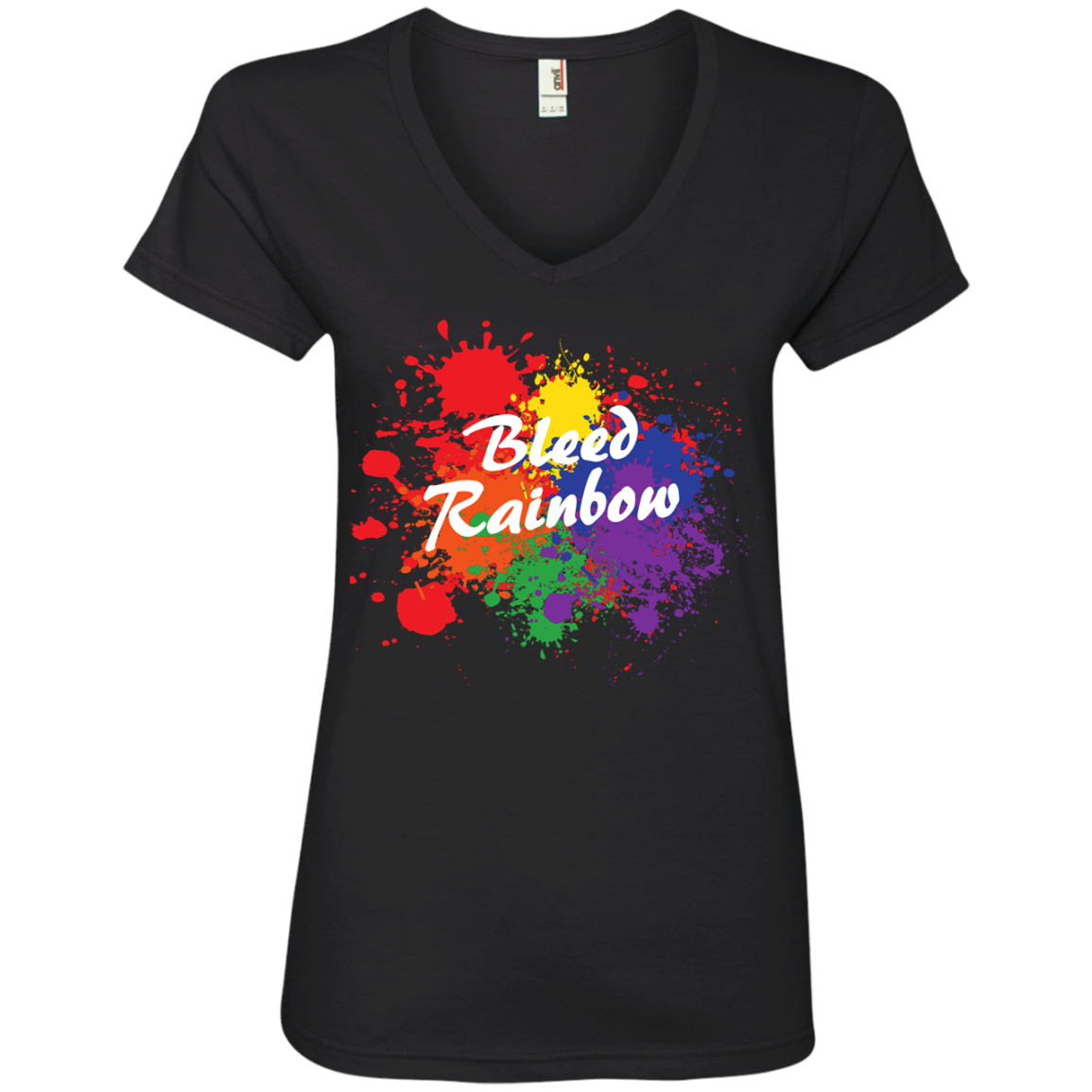 Bleed Rainbow LGBT T Shirt