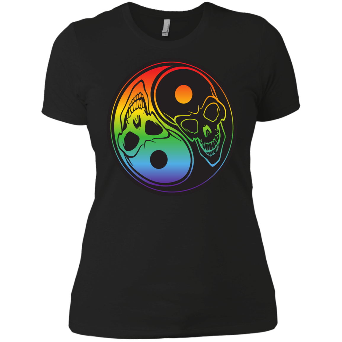 Rainbow Yin yang Halloween Special Shirt