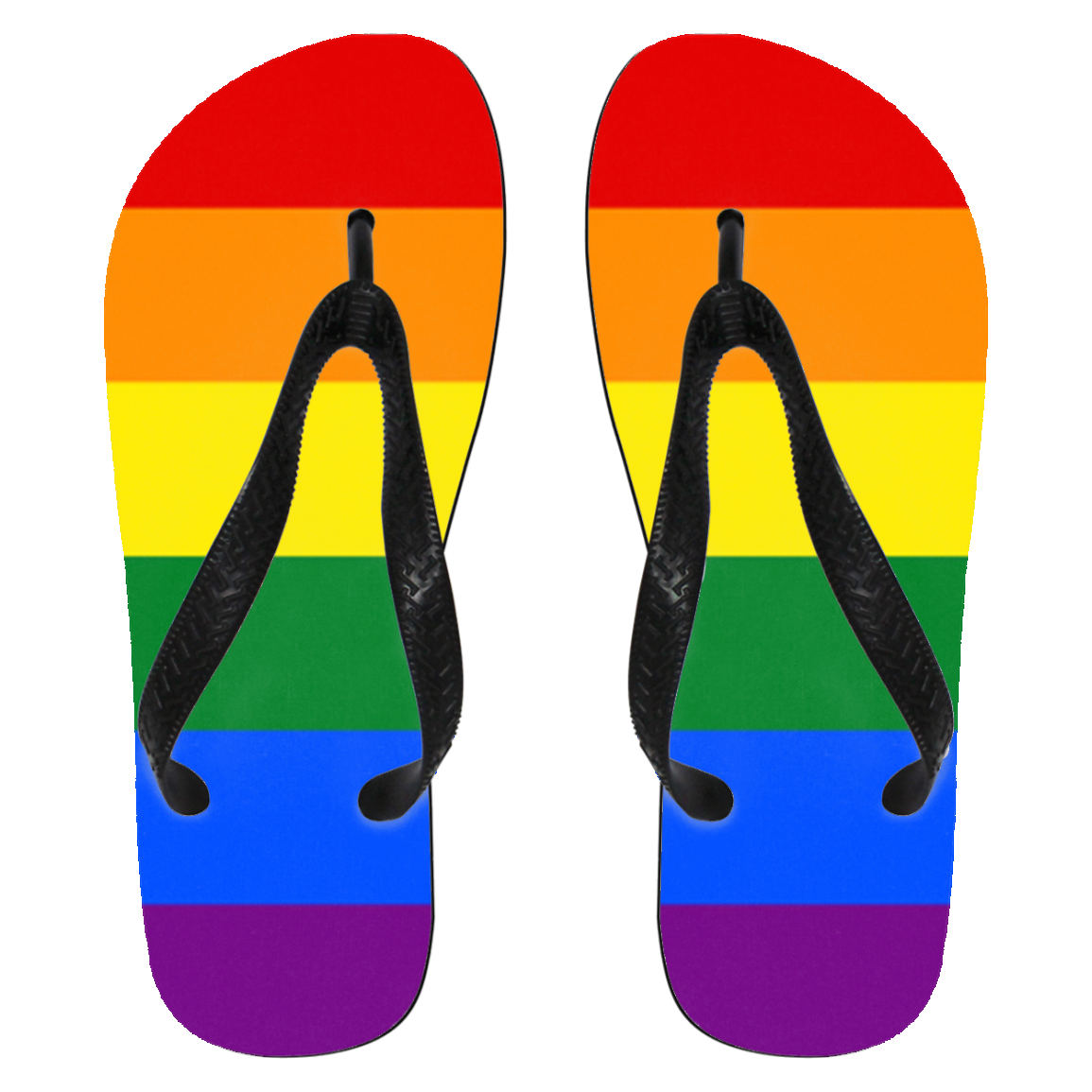 Rainbow Pride Flip Flops