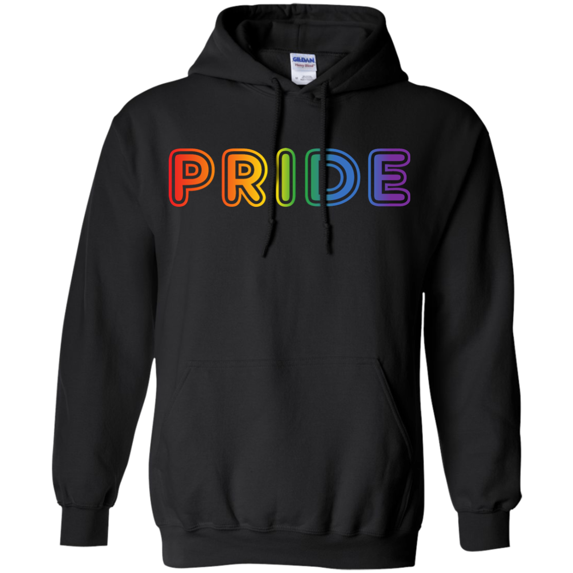 PRIDE Text in Rainbow Color Written Shirt