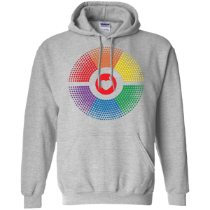 LGBT Pride Vibe grey unisex hoodie Gay pride rainbow circle black unisex hoodie