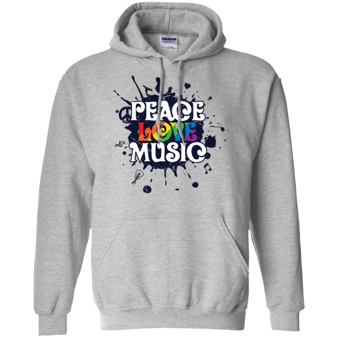 "Peace, Love, Music" T Shirt