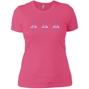 Trans Pride pink Tshirt for women Trans Heartbeat pink Tshirt for women