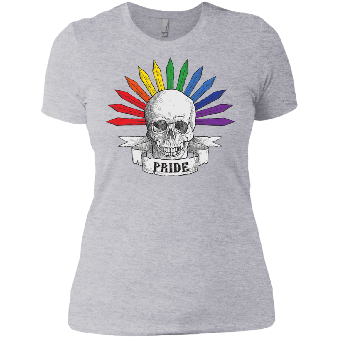 Gay Pride Halloween Skull Shirt