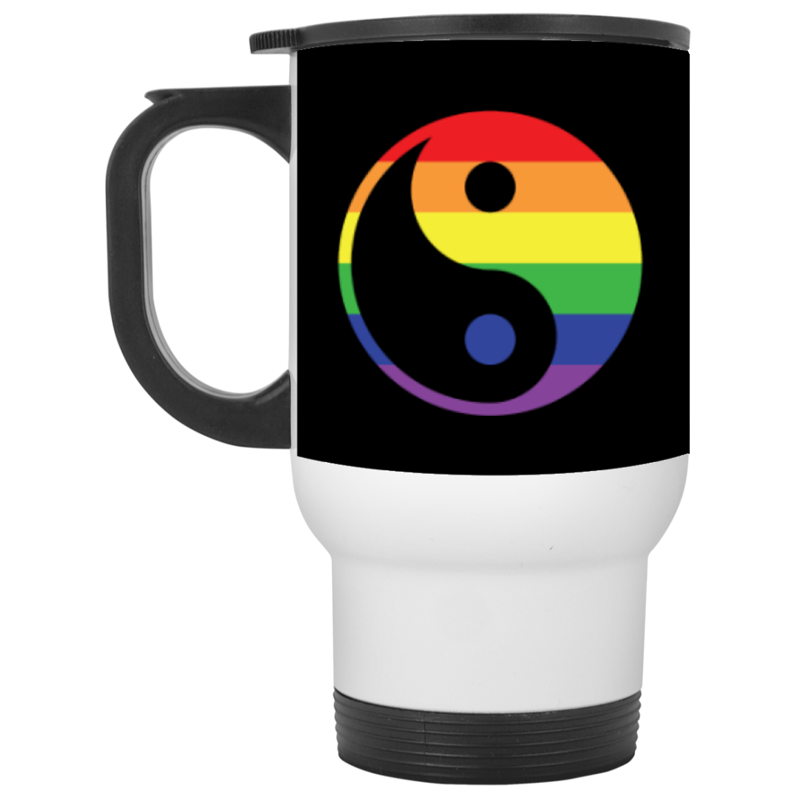 Yin Yang Rainbow Mug