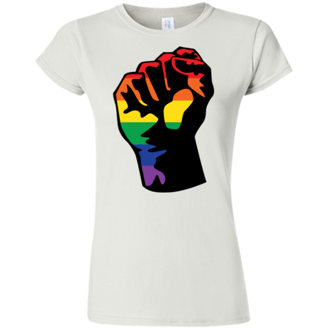 LGBT Pride Unity white T shirt for women