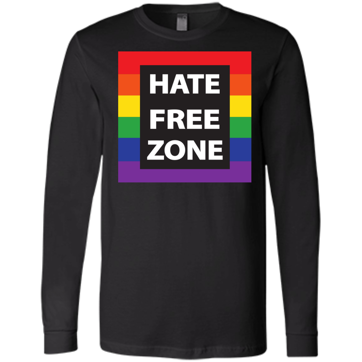 Hate Free Zone Pride T Shirt