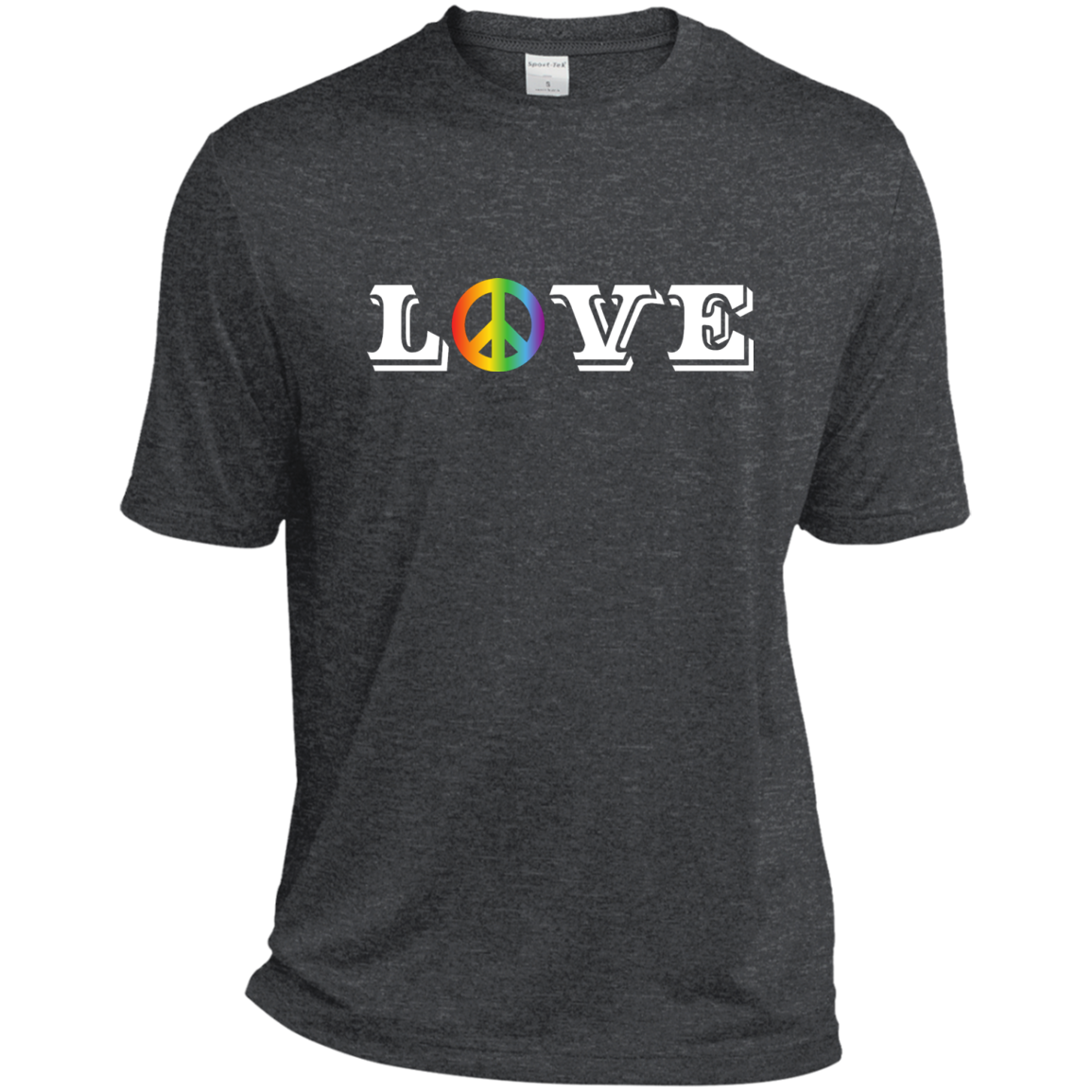 Love Peace symboll Gay Pride Shirt LGBT Pride tshirt for Men