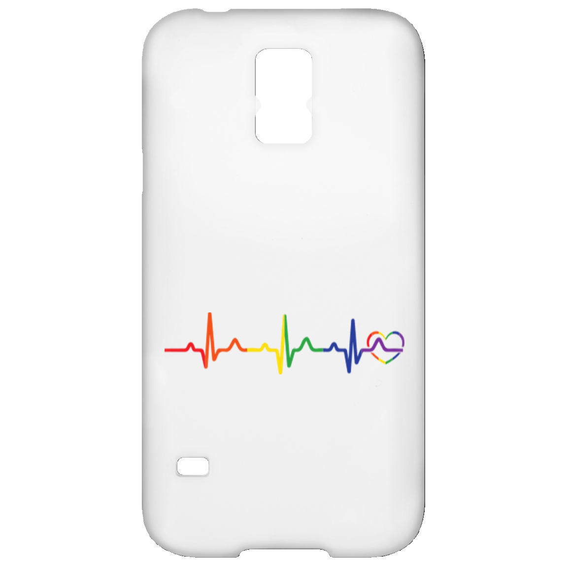 Rainbow Heartbeat Phone Case