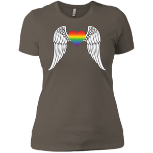 Gay Pride Guardian Angel Shirt for women LGBT Guardian Angel Tshirt for womens