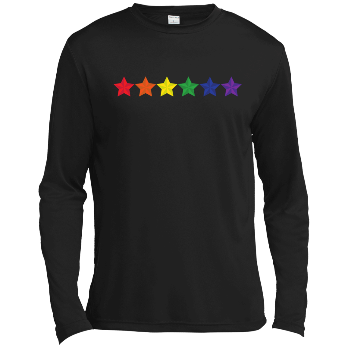 Rainbow Stars LGBT Pride Black sweatshirt for men