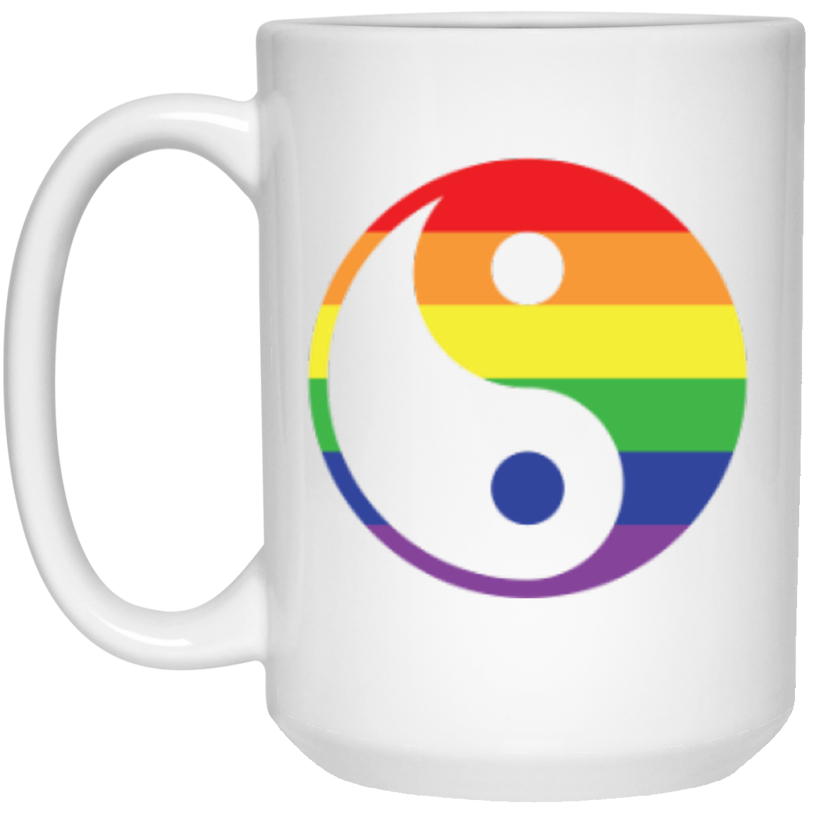 Yin Yang Rainbow Mug