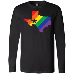 Rainbow Texas Pride full sleeves Shirt for men texas print on mens full sleeves tshirt 