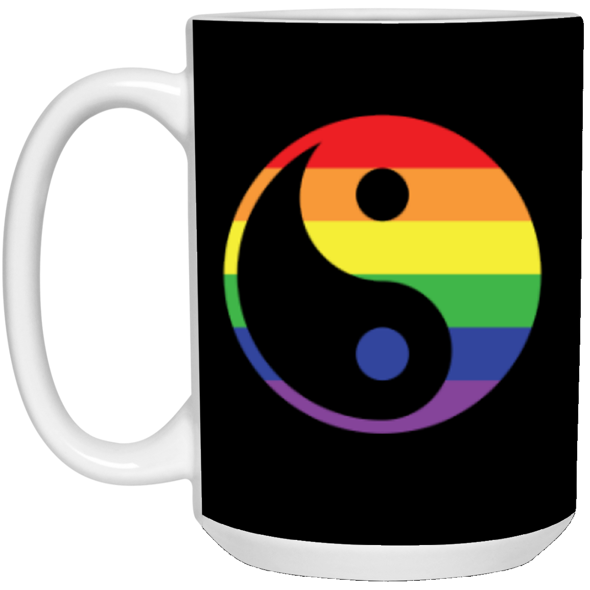 Yin Yang Rainbow Mug