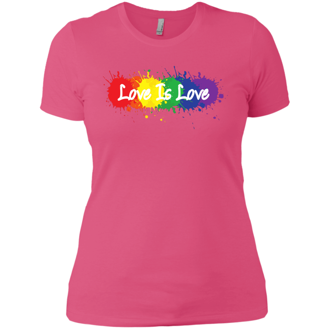  "Love is Love" Pink T Shirt for women LGBT Pride Equality tshirt for women