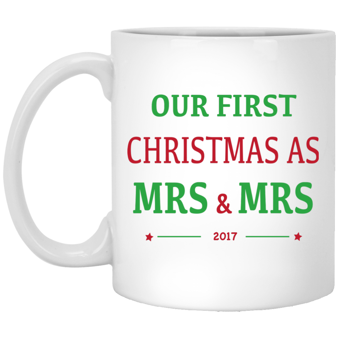 Mrs & Mrs First Christmas Mug