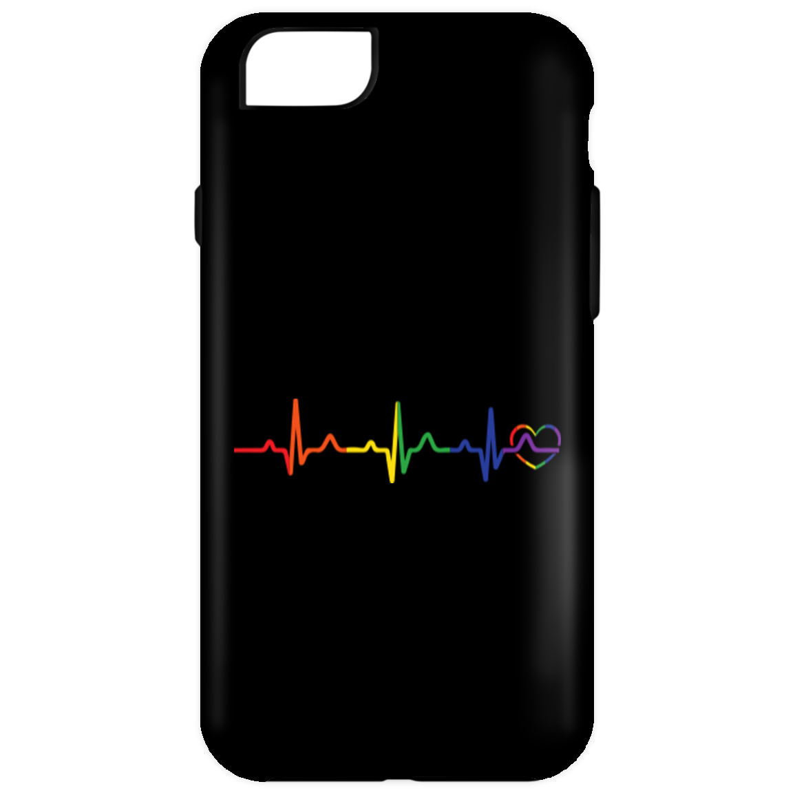 Rainbow Heartbeat Phone Case