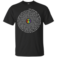 "Pride Month Peace" Special Shirt LGBT Pride Black tshirt for men