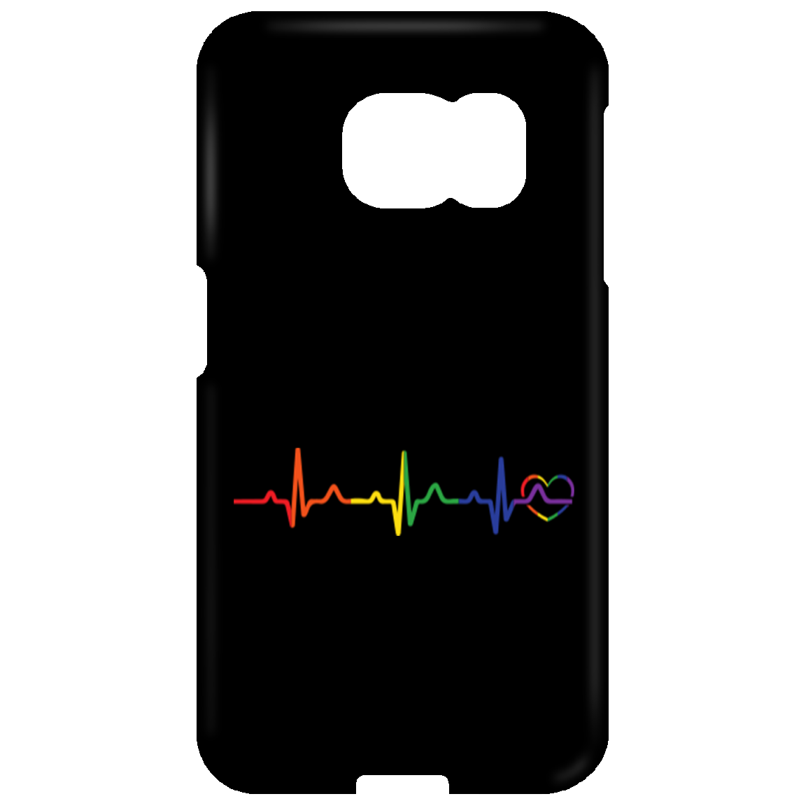 Rainbow Heartbeat Phone Case