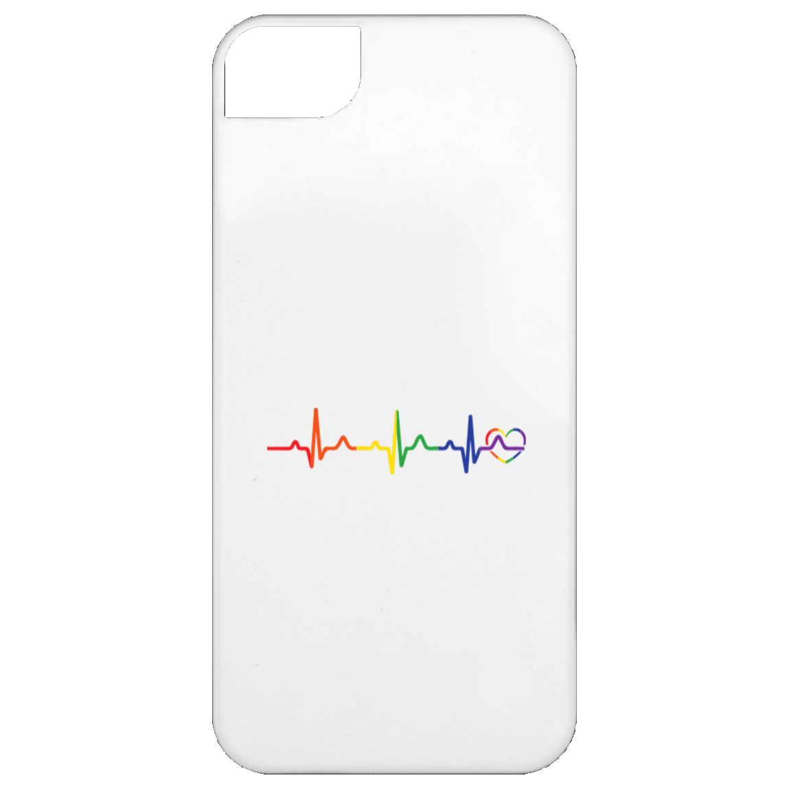 Rainbow Heartbeat Phone Case