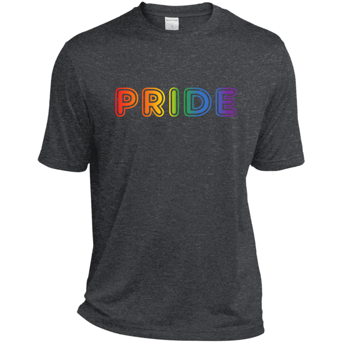 PRIDE Text in Rainbow Color Written Shirt