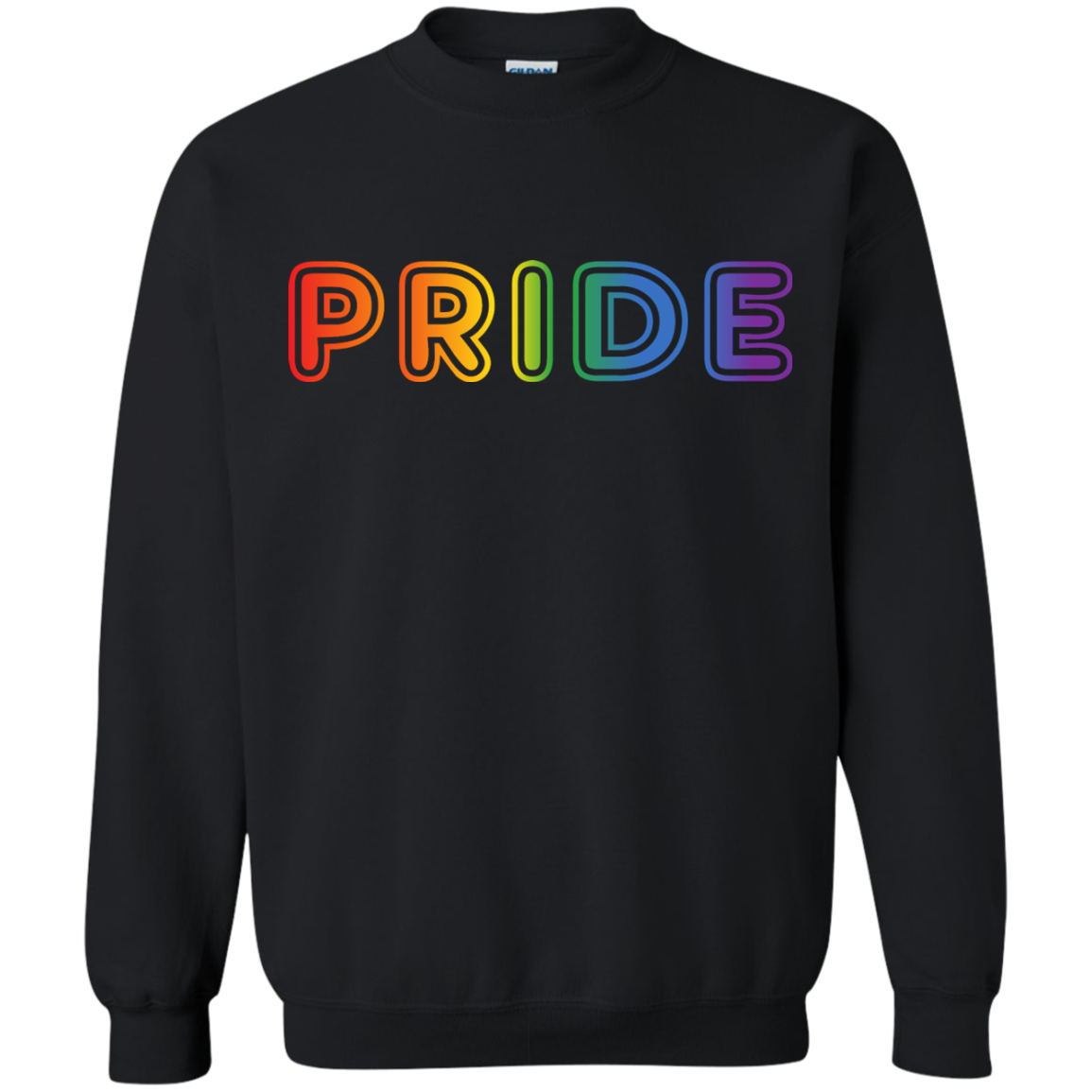 PRIDE Text in Rainbow Color Written Shirt